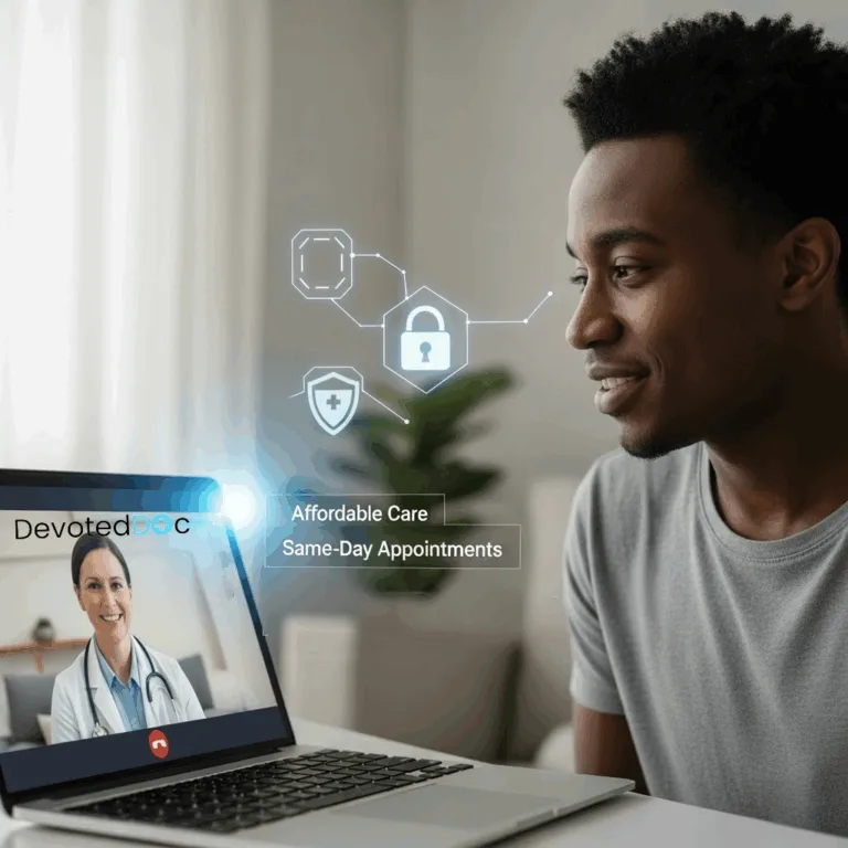 Same-day telehealth appointments with DevotedDOc