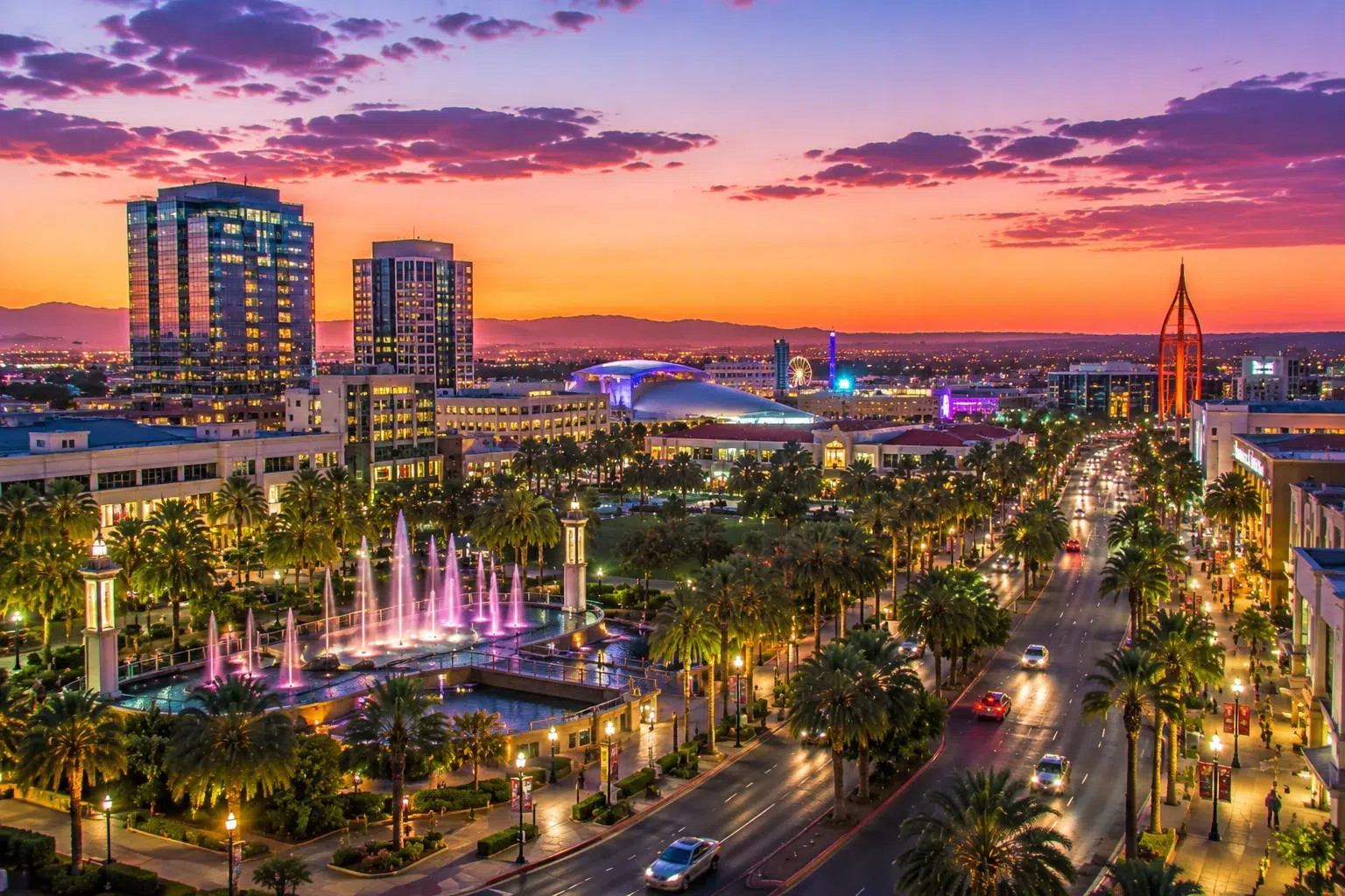 Downtown Anaheim, California